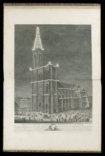 REPRESENTATION DE L’EGLISE CATHEDRALE DE STRASBOURG