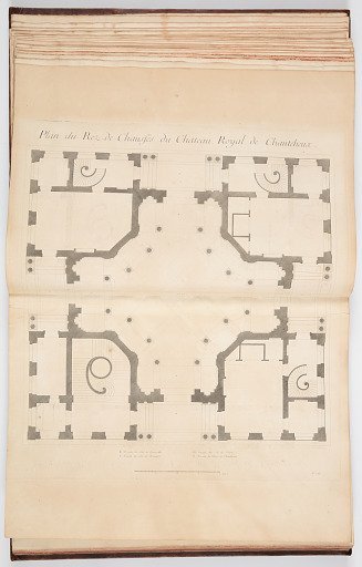 Plan du Rez-de-Chaussés du Château Royal de Chanteheux.