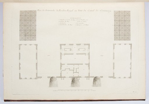Plan des Entressoles du Pavillon Royal au bout du Canal de Commercy.