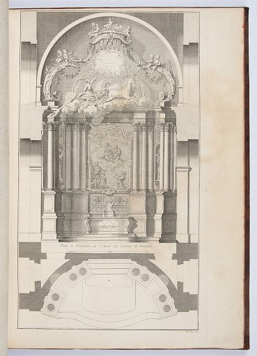 Plan et Elevation de l'Autel des Carmes de Lunéville