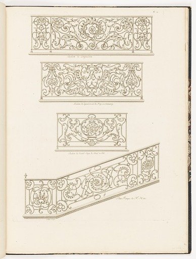 Four Designs for Decorative Ironwork