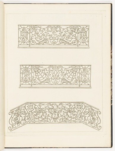 Three Designs for Balustrades