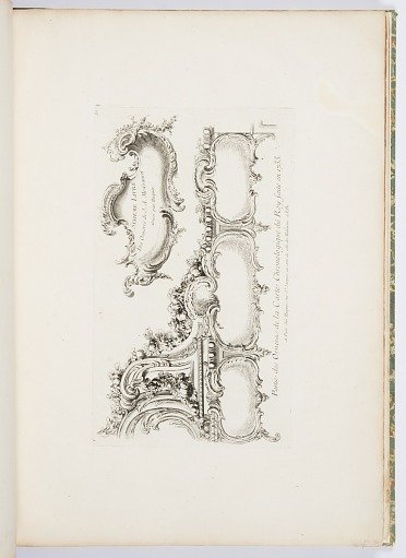 Partie des Ornées de la Carte Chronologique du Roy faite en 1733 [Part of the Ornamentation of the 1733 Chronology (Old Testament) for the King], pl. 35 in Oeuvre de Juste Aurele Meissonnier