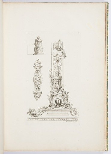 Designs for the Border of the Biblical Chronology for the King , 3rd Plate, pl. 37 in Oeuvre de Juste-Aurèle Meissonnier