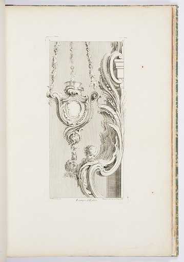 Lampe d'Eglise (Church Lamp), plate 83, from Oeuvres de Juste-Aurèle Meissonnier (Works by Juste-Aurèle Meissonnier)