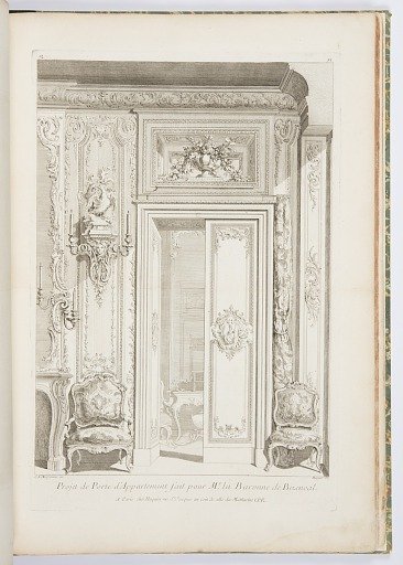 Projet de Porte d'Appartement fait pour M.e la Baronne de Bezenval