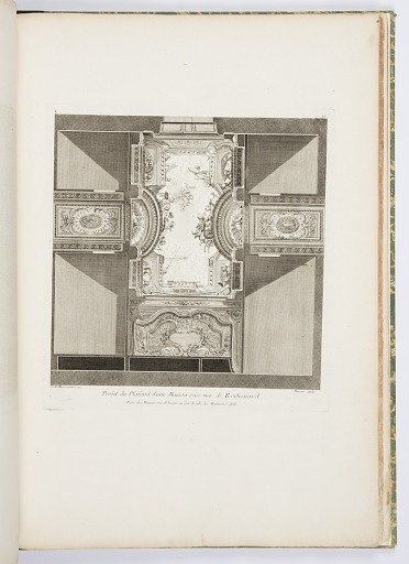 Projet du Plafond d'une Maison seise rue de Rochouard (Design for Ceiling of the House of Francois Petit), plate 95, in Oeuvres de Juste-Aurèle Meissonnier (Works by Juste-Aurèle Meissonnier)