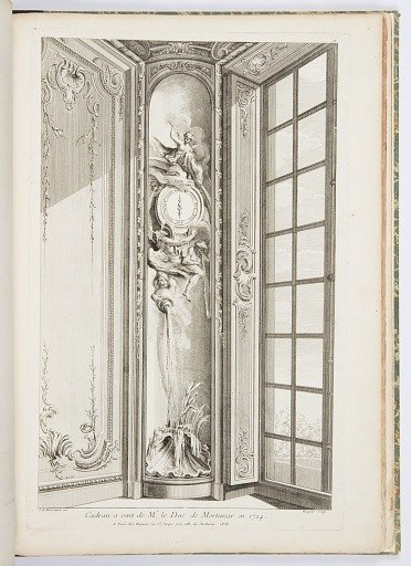 Cadran à Vent de Me le Duc de Mortemart en 1724 (Design for a Barometer for the Duc of Mortemart in 1724), plate 98, in Oeuvres de Juste-Aurèle Meissonnier (Works by Juste-Aurèle Meissonnier)
