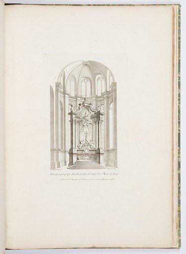 Projet de l'autel de St. Leu de Paris (Design for the Altar of St. Leu of Paris), plate 104, in Oeuvres de Juste-Aurèle Meissonnier (Works by Juste-Aurèle Meissonnier)