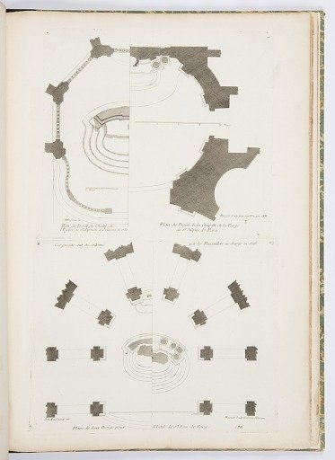 Plan du Projet de l'Autel de l'Eglise de St. Aignan d'Orleans en 1730 (Plan of Design for the Altar of the Church of St. Aignan of Orleans in 1730), plate 106, in Oeuvres de Juste-Aurèle Meissonnier (Works by Juste-Aurèle Meissonnier)