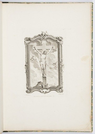 Christ on the Cross, plate 118, in Oeuvres de Juste-Aurèle Meissonnier (Works by Juste-Aurèle Meissonnier)