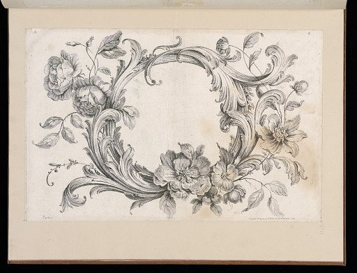 Floral Cartouch Design
