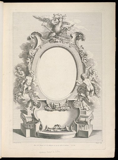 Portrait of Oppenord (Before Portrait and Lettering)