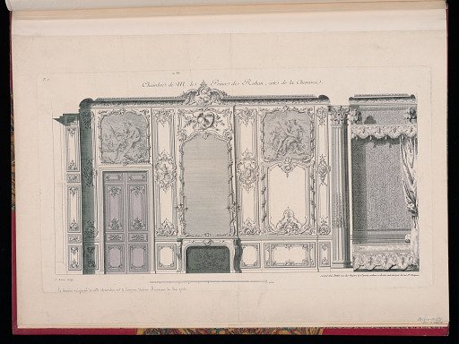 Chambre de M. le Prince de Rohan, coté de la Cheminée