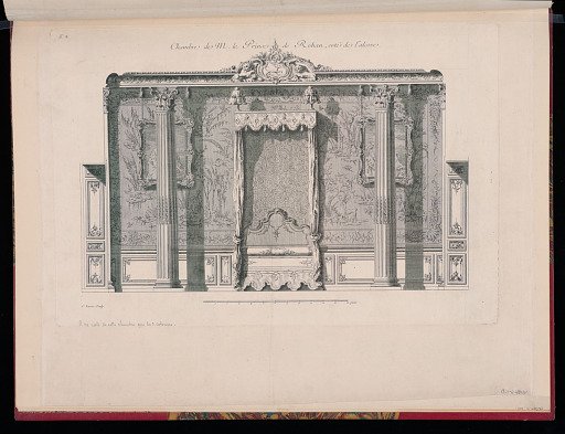 Chambre de M. le Prince de Rohan, coté de l'alcove