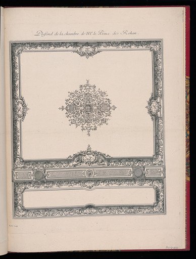 Plafond de la chambre de Mr.le Prince de Rohan