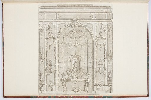 Elevation of an Interior with Niche and Console Table