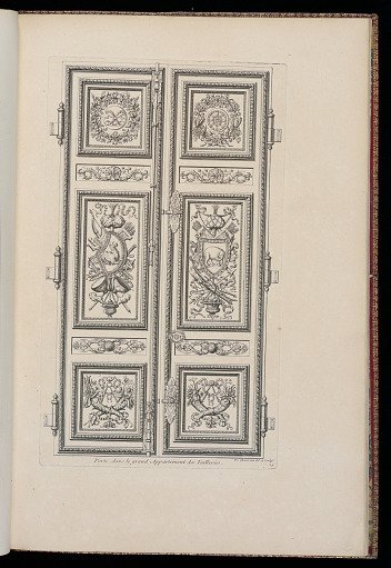Porte, dans le grand Appartement des Tuilleries