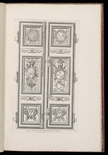 Porte dans le grand Appartement des Tuilleries.
