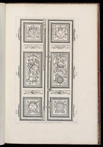 Porte, dans le grand Appartement des Tuilleries