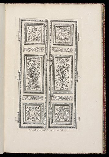 Porte, dans le grand Appartement des Tuilleries