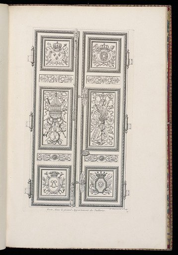 Porte, dans le grand Appartement des Tuilleries