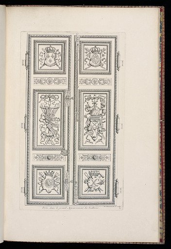 Porte, dans le grand Appartement des Tuilleries