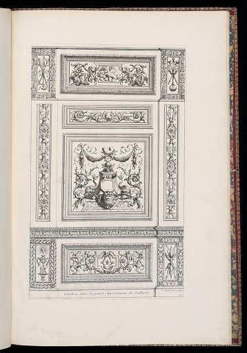 Lambris, dans le grand Appartement des Tuilleries.