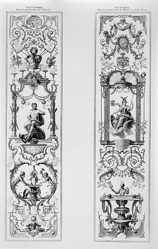 Septembre (Sous le protection de Vulcan); Octobre (Sous le protection de Minerve et de Mars) from the suite Les mois grotesques