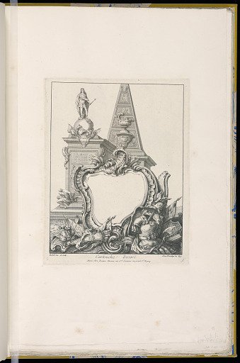 Cartouche decoré
