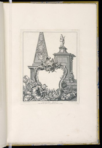 Cartouche decoré