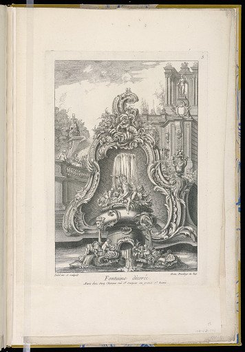 Fountain in the Form of a Cartouche
