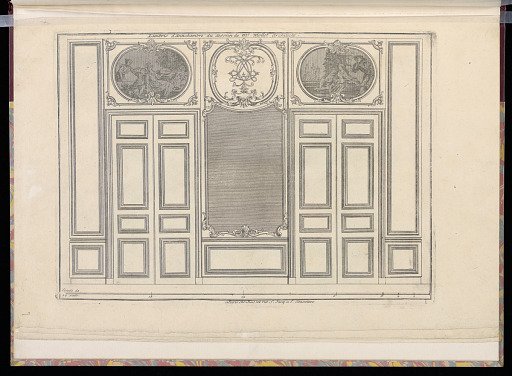 Lambris d’antichambre du dessein de Mr. Mollet architect