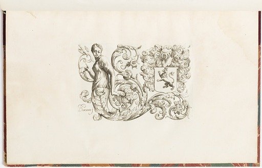 Ornament Design with a Heraldic Achievement
