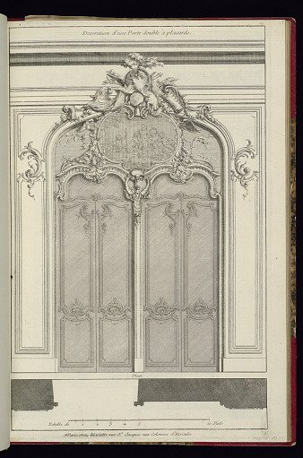 Decoration d'une Porte double à placards.