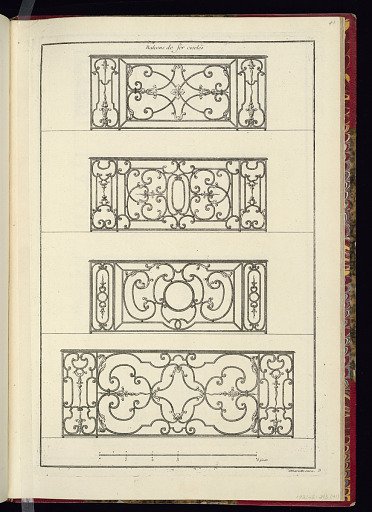 Balcons de fer ciselés