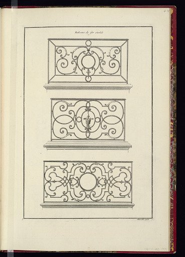 Balcons de fer ciselés