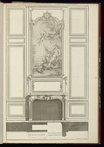 Decoration d'une Cheminee sans glace, a l'usage d'une Antichambre
