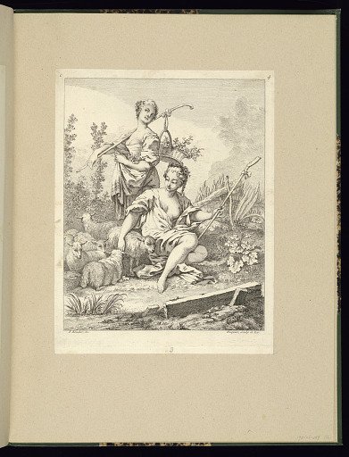 Two Shepherdesses in a Landscape