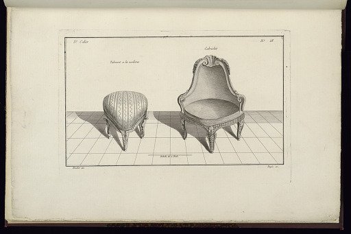 Tabouret a la moderne [et] Cabriolet