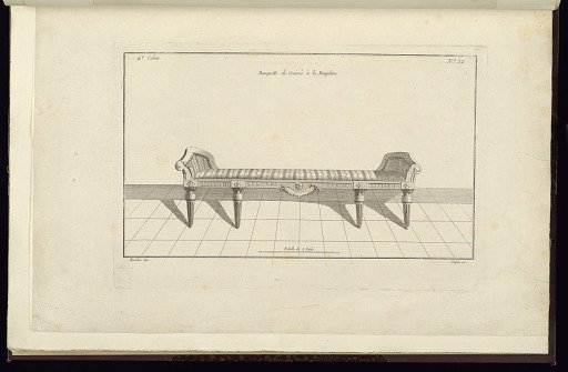 Banquette de Croisée à la Dauphine