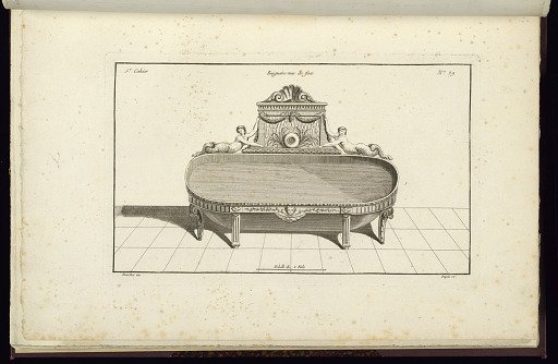 Baignoire vue de face