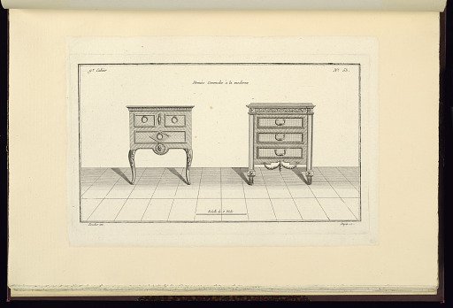 Demies Commodes à la moderne