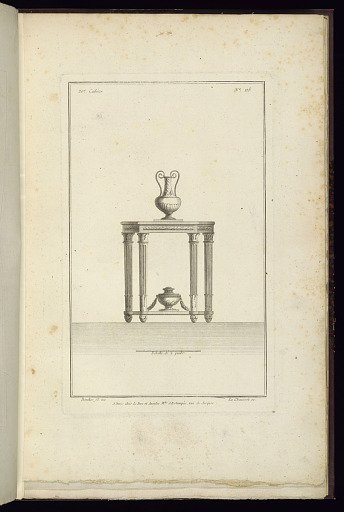 Design for a Small Table with Vases