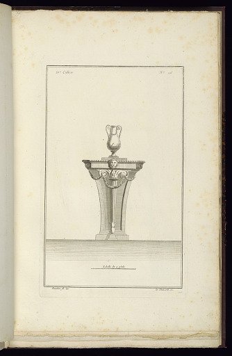 Design for a Small Table with a Vase
