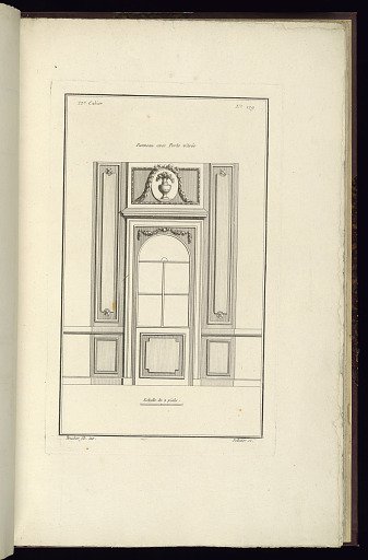 Panneau avec Porte vitrée
