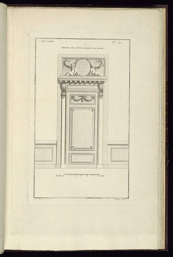 Elevation d'une Porte à placard à un vanteau