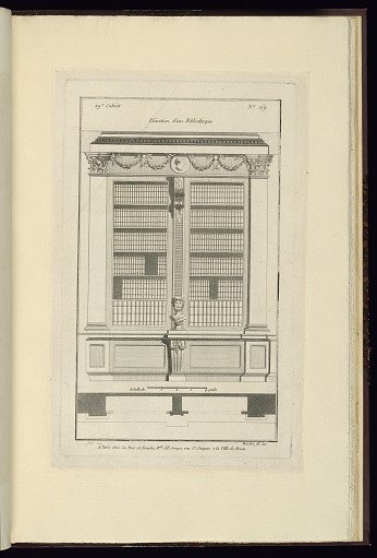 Elévation d'une Bibliotheque