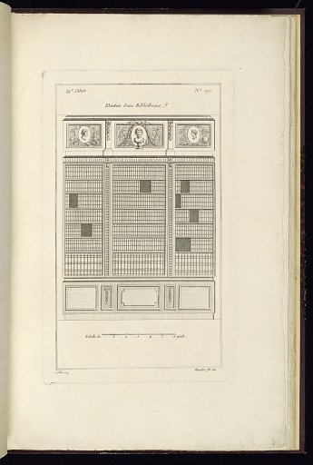 Elévation d'une Bibliotheque