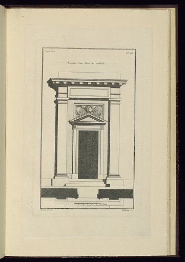 Elevation d'une Porte de vestibule